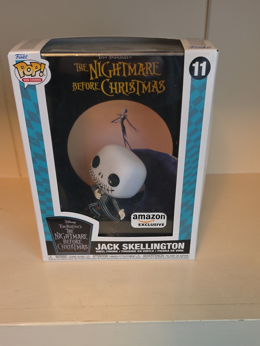 Funko Jack Skellington Pop! Vinyl - Black & White with Teal Box Accents